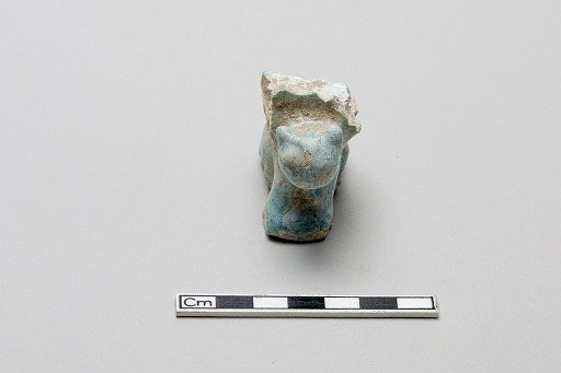 Fragment of a small glazed animal