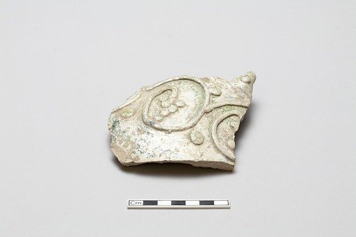 Fragmentary of a vessel with applied vine design