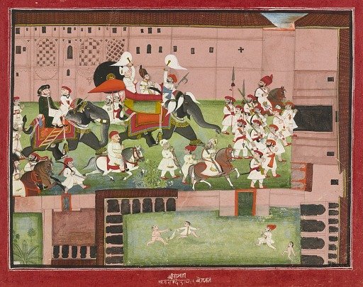 M. Balwant Singh with Colonel Borthwick