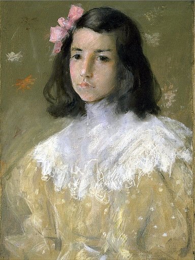 The Pink Bow (Portrait of Alice Dieudonnée Chase)