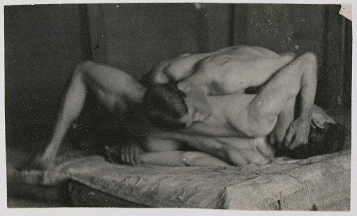 Wrestlers in Eakins's Studio