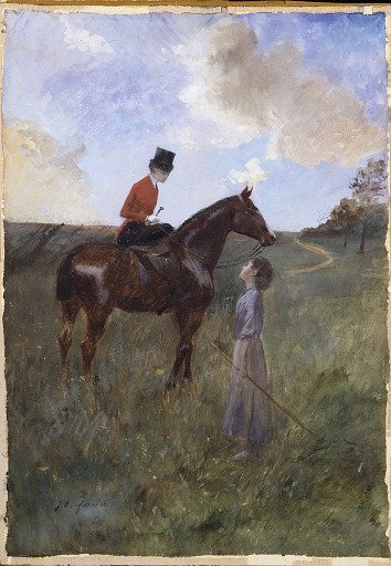 Woman on Horseback and Shepherdess