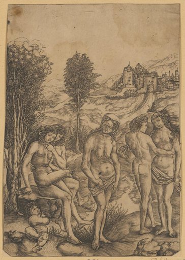 An Old Woman and Two Couples in Love
