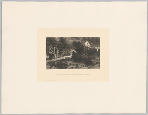 Der Tod, durch eine Herbstlandschaft reitend