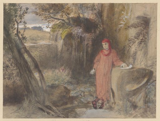 Study after Böcklin's "Petrarch" Before Completion