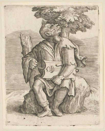 Hurdy-gurdy player