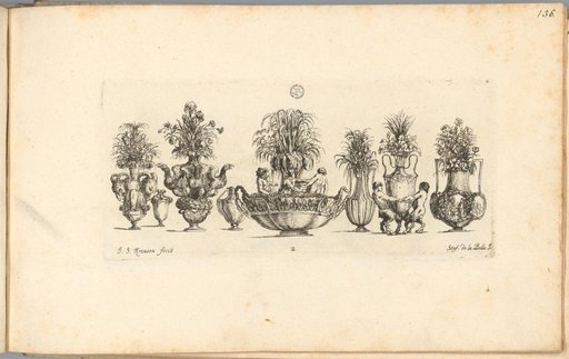 Sheet 2 of the series Raccolta di Vasi diversi, after Stefano della Bella