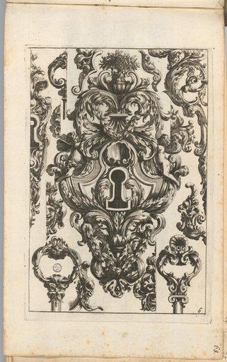Sheet 6 of the series Escusons, ou Entrees de Cerures