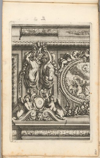 Plate 5 of the series: Angle de Plafons