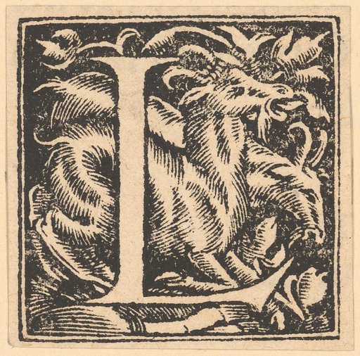 Initial L with Two Chamois