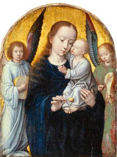 Madonna with Child between Musicians