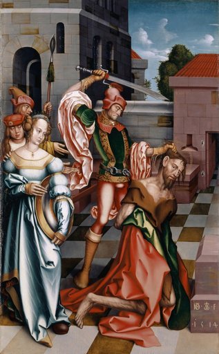 The Beheading of John the Baptist (inner side); The Preaching of John the Baptist before Herod (outer side)