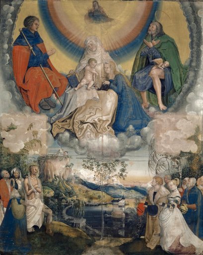 Madonna of the Three Graces and Sts. James the Elder and Rochus as Intercessors for Humanity Plagued by the Plague