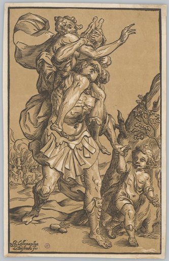 Aeneas Saves Anchises from Burning Troy