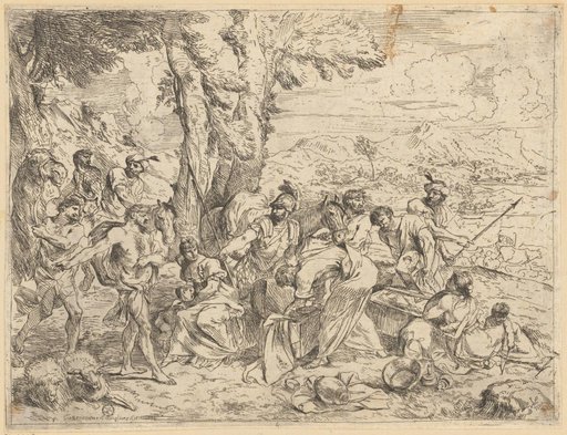 Laban Searches the Luggage of the Returning Jacob for Idols