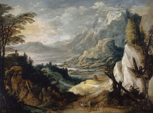 Mountain Landscape with Splintered Trees
