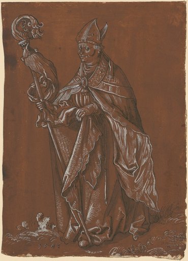 Holy Bishop (Louis of Toulouse), after Hans Baldung
