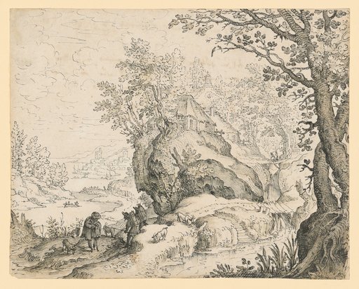 River Landscape with a Rocky Peninsula