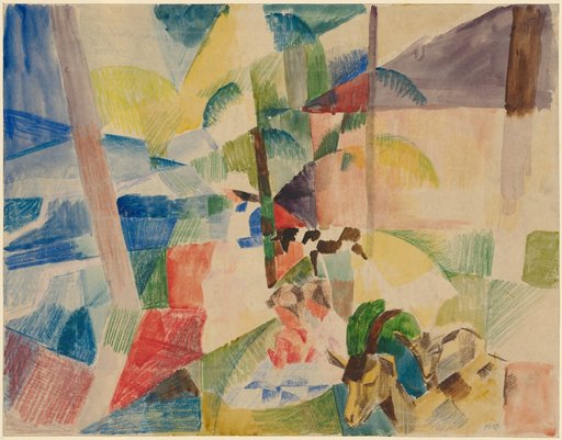 Landscape with Children and Goats