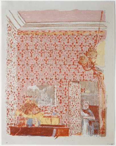 Interior with Pink Draperies I