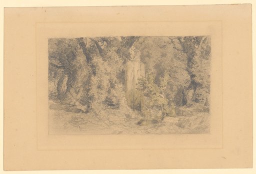 Interior of the Forest with Three Columns