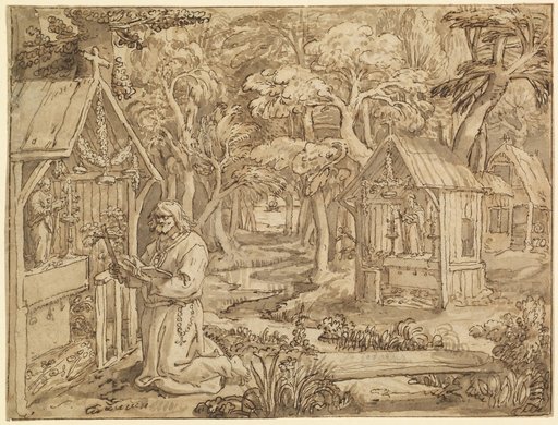 St. Jodocus Kneeling in Prayer