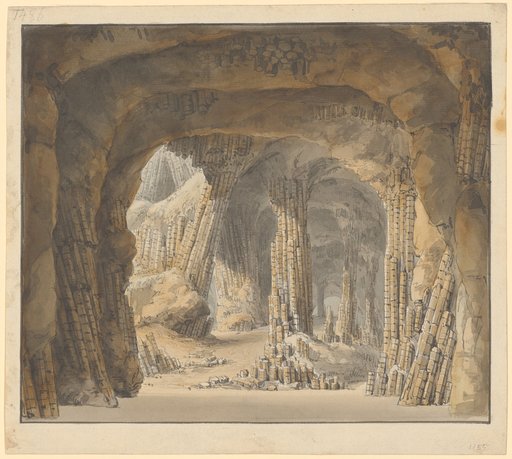 Interior of Fingal's Cave on the Island of Staffa