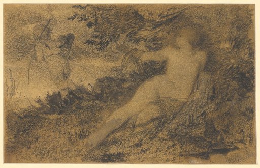 Design for the Painting "Venus and Amor" of 1861