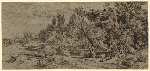 Roman Landscape with a Round Temple