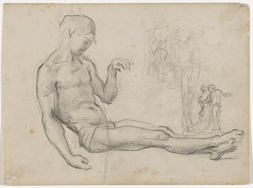 Figure Study after Fra Bartolommeo's Drawing "Entombment of Christ" (1516)