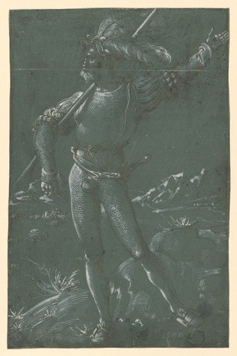Landsknecht with a Shoulder-Borne Lance