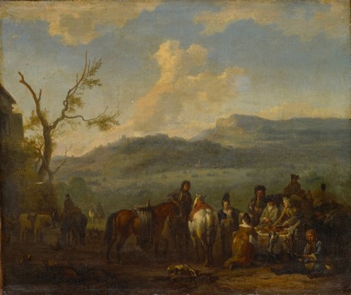 Noble Hunting Party Having a Picnic