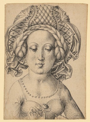 Bust of a Girl with an Ornate Headdress