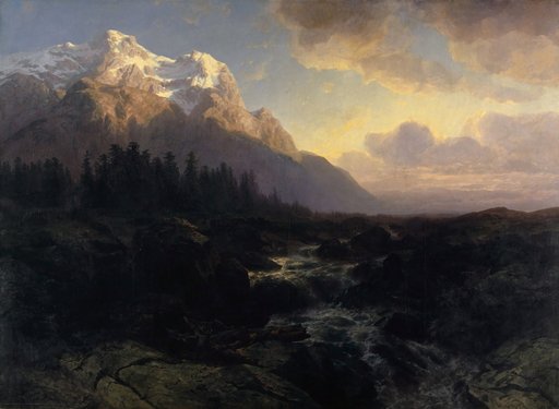 Rosenlauital with the Wetterhorn