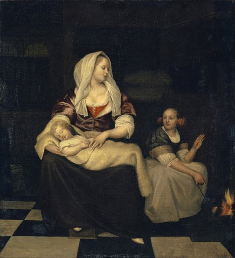 Mother with Child and Maid