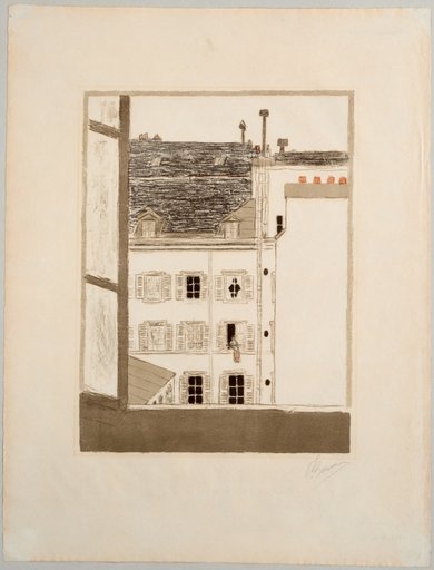 House in the Courtyard. Plate from the Series "Some Aspects of Parisian Life", published by Ambroise Vollard