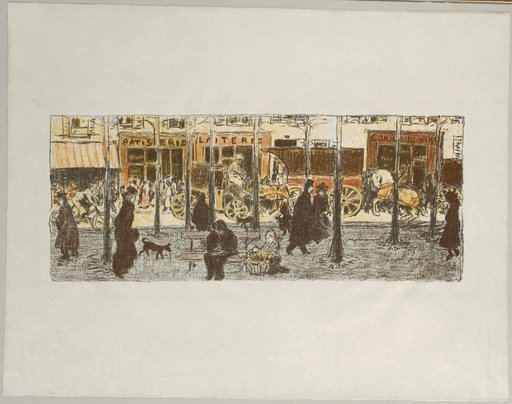Boulevard. Plate from the Series "Some Aspects of Parisian Life", published by Ambroise Vollard