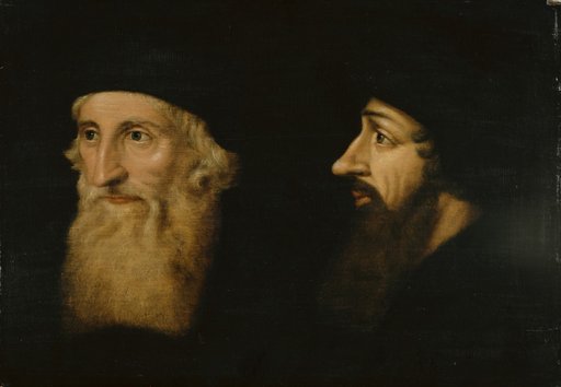 Double Portrait of John Wyclif and Johannes Oecolampadius