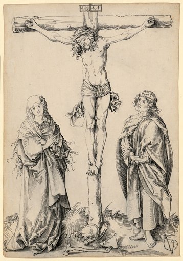 Christ on the Cross between Mary and John