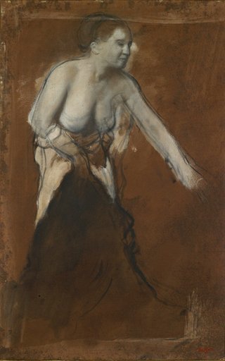 Young Girl Half-Undressed (Young Woman at Her Toilette)