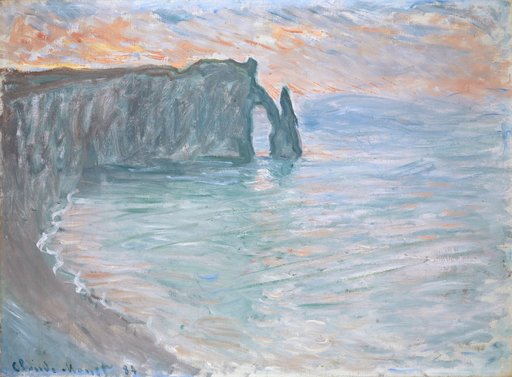 The Cliffs of Aval with the Gate and the Needle