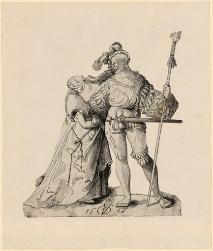 Warrior with a Lance and a Girl