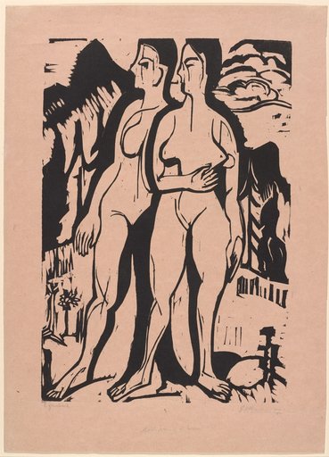 Standing Naked Women in the Sun