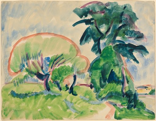 Trees on the Elbe