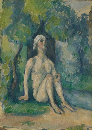 Bather Sitting by the Water