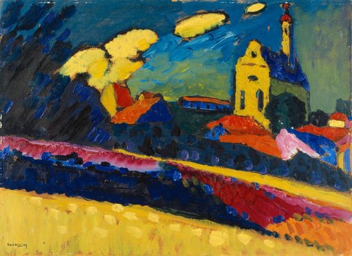 Study of Murnau - Landscape with Church