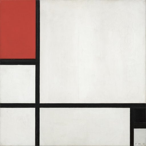 Composition No. I, with Red and Black