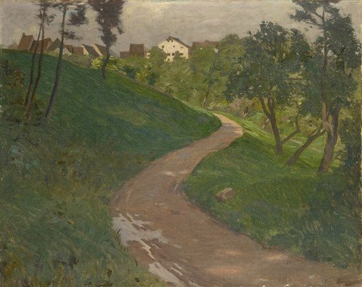 Country Lane on a Hill