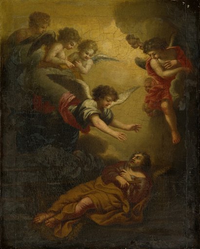 Saint Alexius Under the Stairs of His Father's House (?)