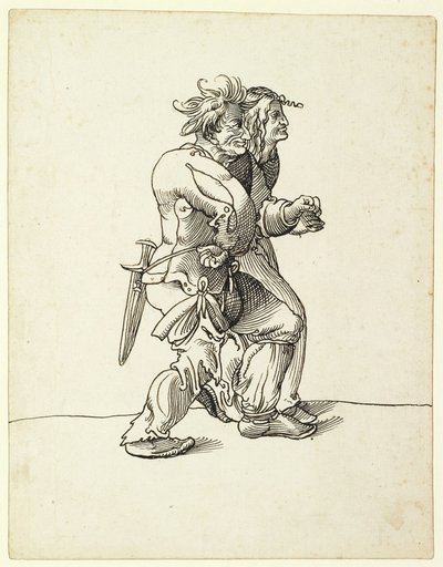Dancing Peasant Couple, Turned to the Right